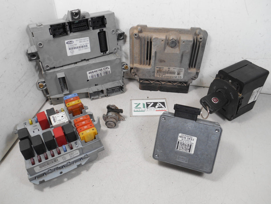 Kit Chiave ECU Fiat Croma 1.9 Mjet 150cv 939A2000 2009 0281012963 51812902