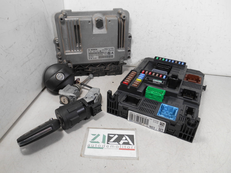 Kit Chiave ECU Peugeot 2008 I 1.6 e-HDI 68kw 9H06 2014 9808016480 9807532080