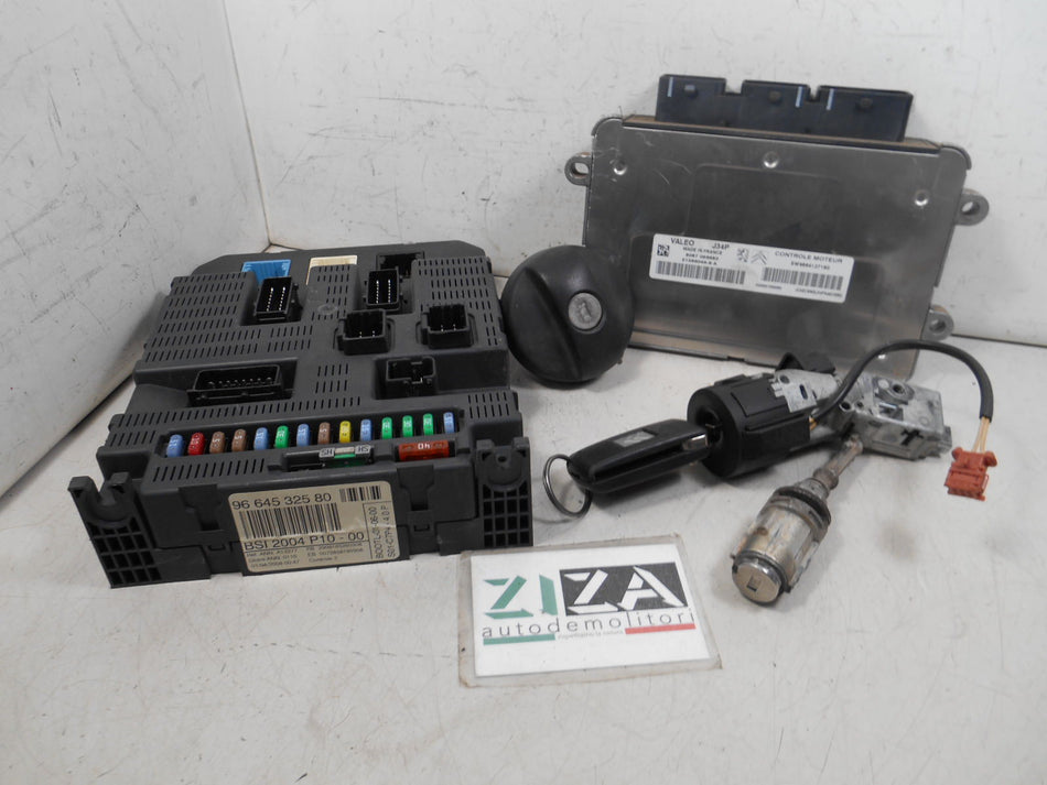 Kit Chiave ECU Citroen C3 I Res 1.1 44,1kw 60cv HFX 2008 J34P 9664127180