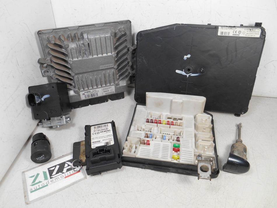 Kit Chiave ECU Renault Scenic II 1.5 106cv K9KP7 2006 8200565863 8200606826