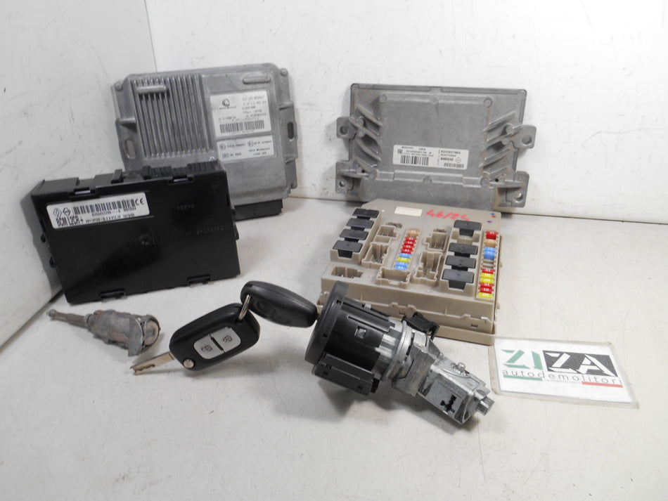 Kit Chiave ECU Renault Clio III 1.2 B/GPL 75cv D4FL7 2009 8200789222 8200470497