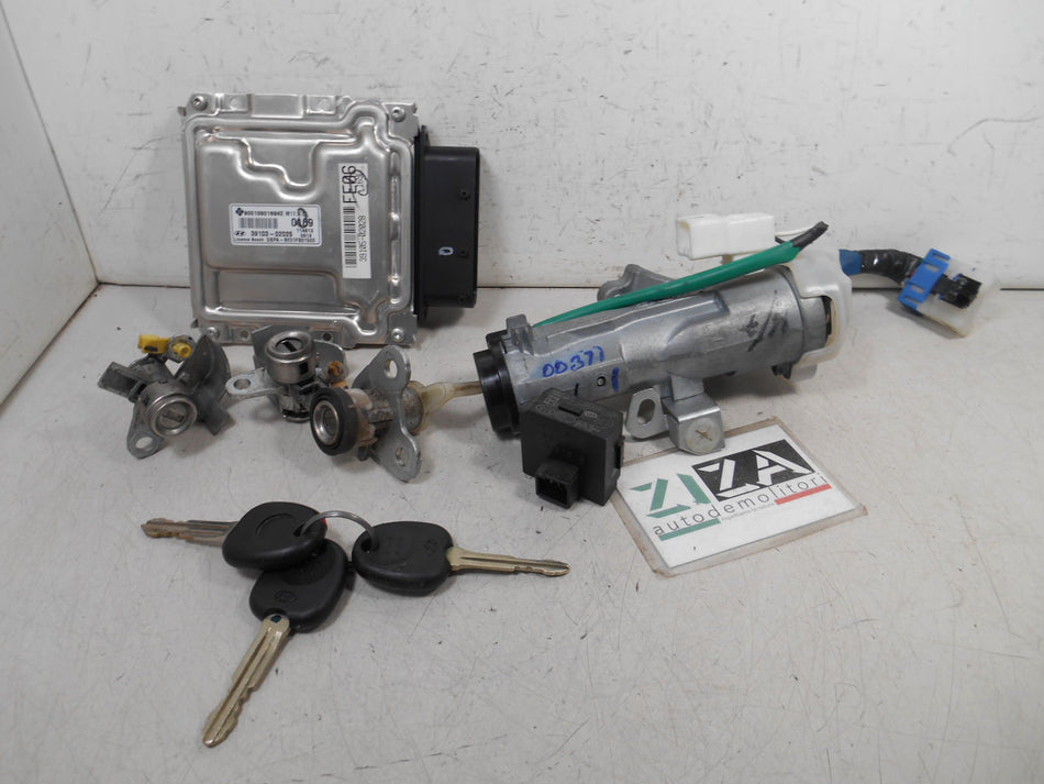 Kit Chiave ECU Hyundai i10 PA Rest. 1.1 69cv G4HG 2012 39103-02025 39105-02028