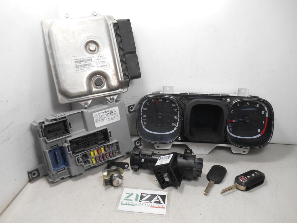 Kit Chiave ECU Fiat Panda 319 0.9 Twinair B/Met 2014 51986256 00519874040