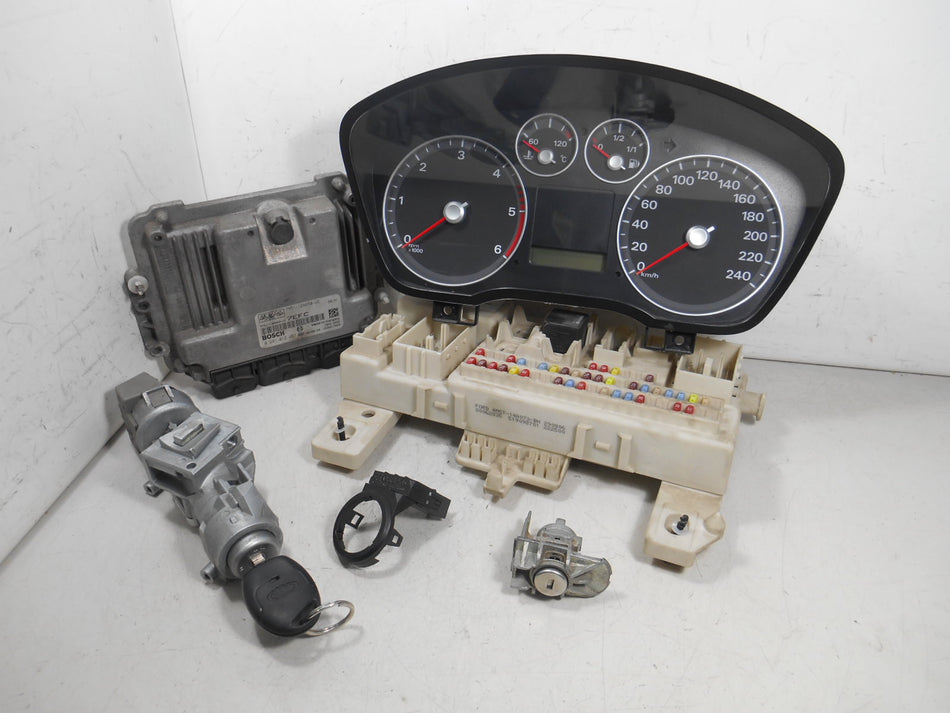 Kit Chiave ECU Ford Focus II 1.6 80kw 110cv G8DB 2007 7M51-12A650-UC 0281012487