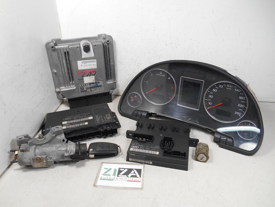 Kit Chiave ECU Audi A4 B7 Avant 2.0 140cv BPW 2006 03G906016KP 03G906016LQ