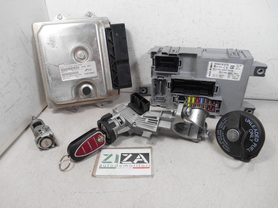 Kit Chiave ECU Alfa Mito 1.4 16V 77kw 105cv 955A6000 2010 51875962 8GMF.A3