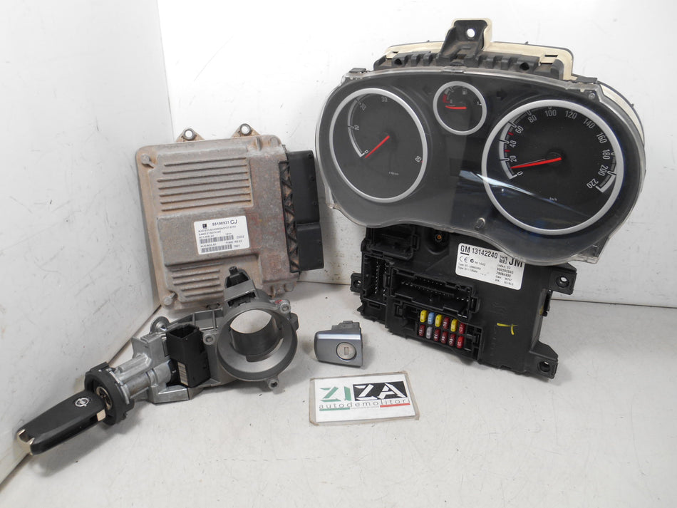 Kit Chiave ECU Opel Corsa D 1.3 CDTI 66kw 90cv Z13DTH 2007 55198931 CJ MJD6O3.S1