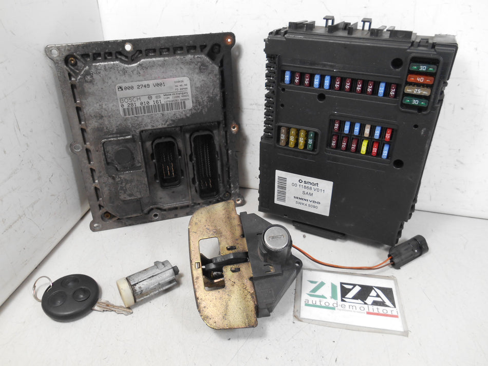 Kit Chiave ECU Smart Fortwo W450 800 30kw 61 2004 0003107V006 0011868V011