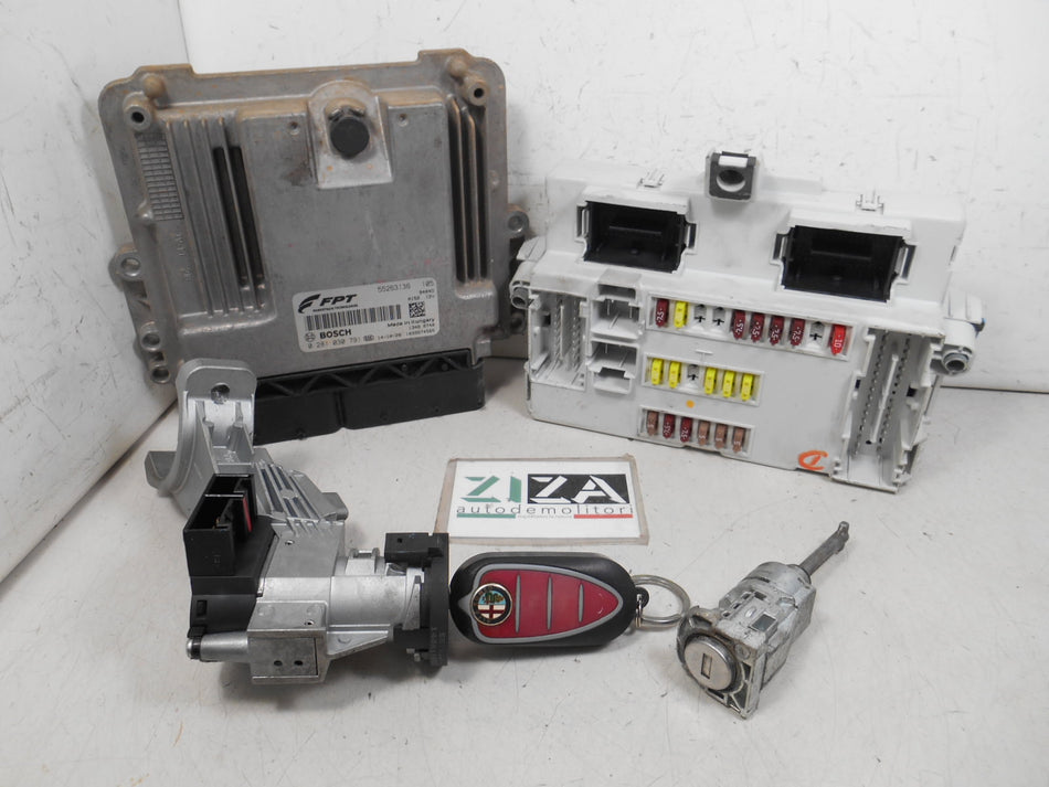 Kit Chiave ECU Alfa Giulietta 1.6 JTDM 77kw 940A3000 2015 55263136 0281030791