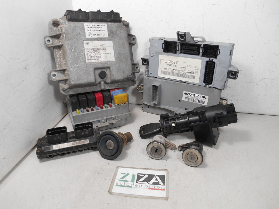 Kit Chiave ECU Fiat Punto 188 1.2 B/met 60cv 188A4000 2005 55193441 IAW5AFPE