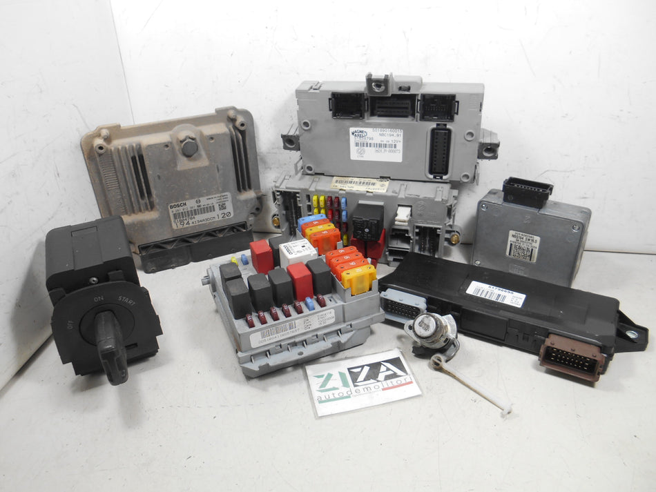 Kit Chiave ECU Fiat Croma 1.9 120cv 939A1000 2009 51804784 0281012961