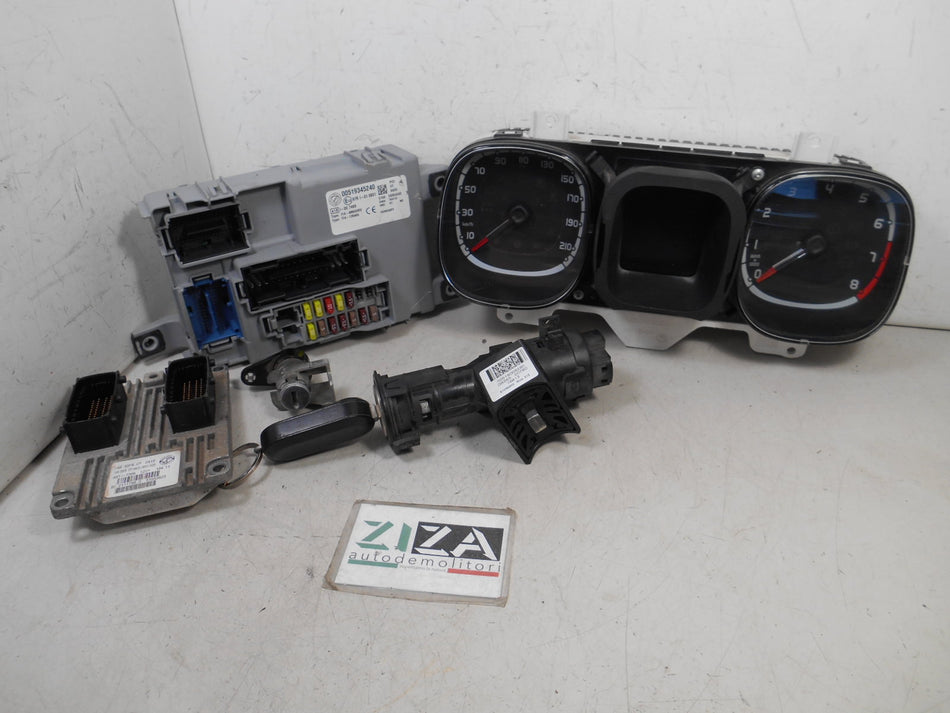 Kit Chiave ECU Fiat Panda 319 1.2 69cv 169A4000 2013 51953625