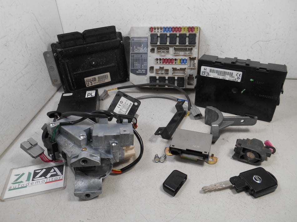 Kit Chiave ECU Nissan Micra K12 1.2 16V 80cv CR12 2003 MEC32-040 284B2AX600