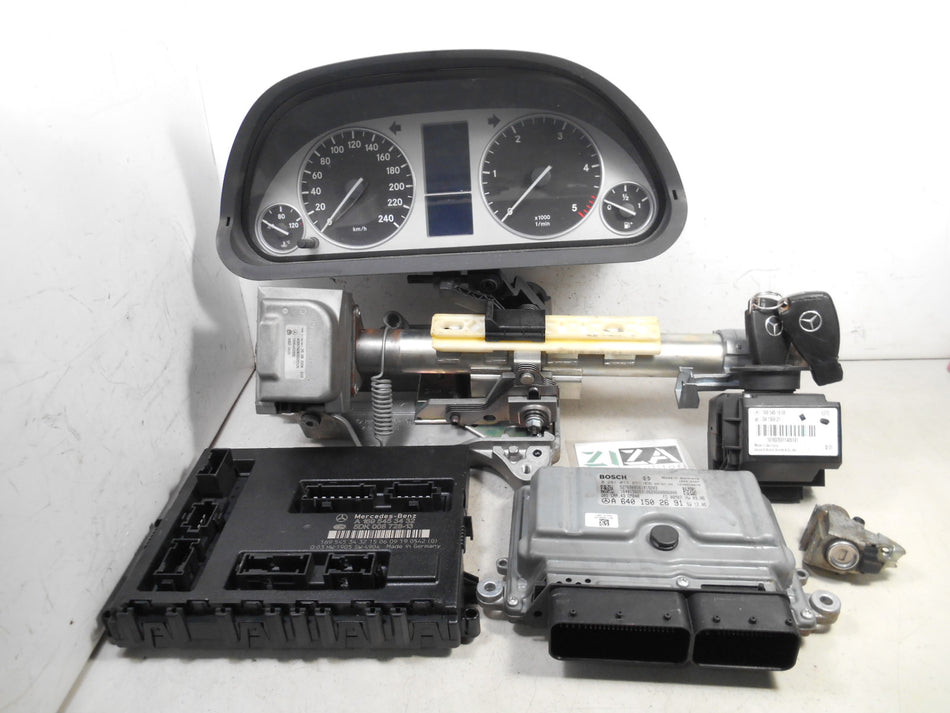 Kit Chiave ECU Mercedes W245 B200 2.0 140cv 640941 2006 A6401506879