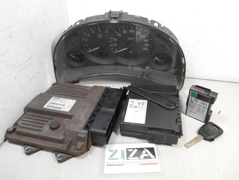 Kit Chiave ECU Opel Corsa C 1.3 CDTI 70cv Z13DT 2004 55190814 MJD6JO.C3