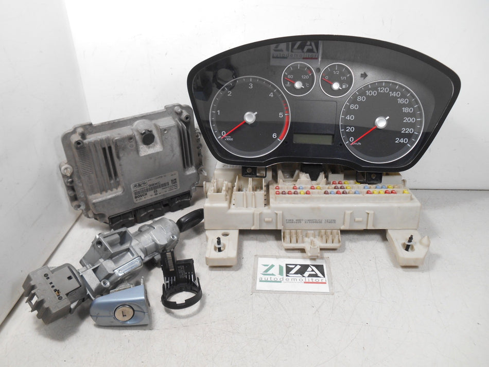 Kit Chiave ECU Ford Focus II 1.6 90cv HHDA 2007 6M51-12A650-NC 4M5T-14A073-CJ