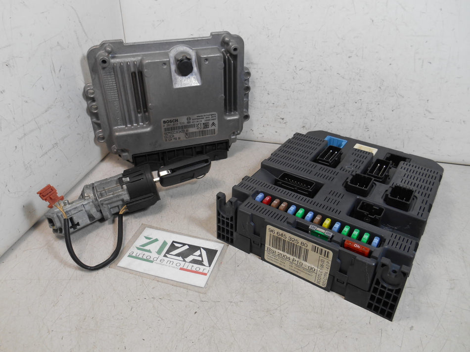 Kit Chiave ECU Citroen C3 I Res 1.4 HDI 50kw 8HZ 2008 9663475880 9664532580