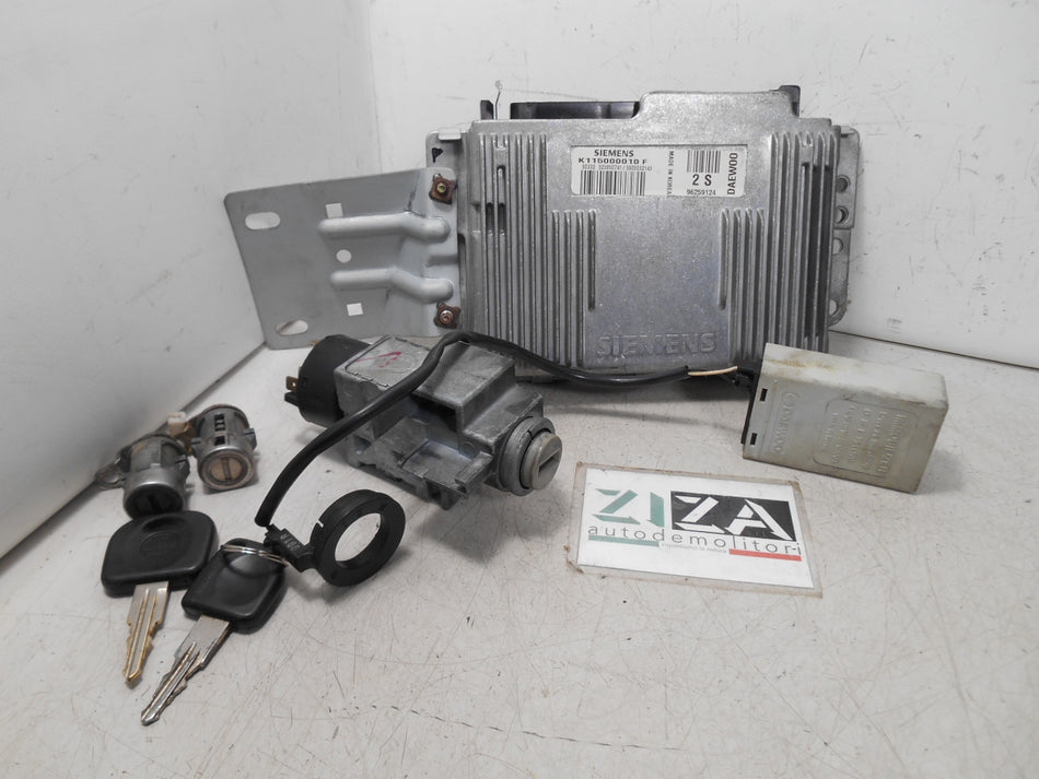 Kit Chiave ECU Daewoo Matiz 800 37,5kw F8CV 1999 96259124 96315230