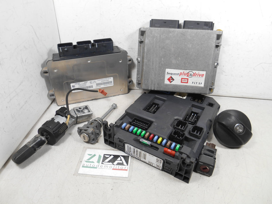 Kit Chiave ECU Peugeot 207 SW 1.4 B/GPL 54kw 73cv KFV 2009 9666149880