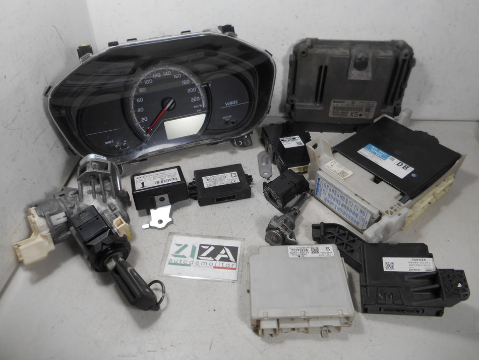 Kit Chiave ECU Toyota Yaris XP130 1.4 90cv 1ND-TV 2016 89661-0DK50 0281031803