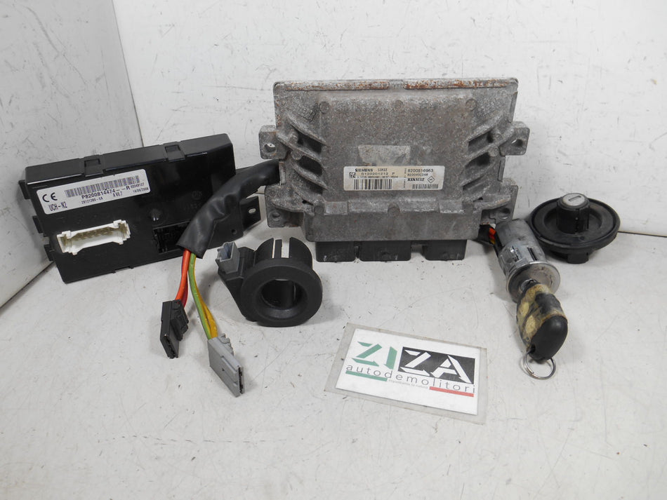 Kit Chiave ECU Renault Kangoo I 1.2 55kw D4FF7 2008 8200516963 8200400246 SIM32 S120201212F