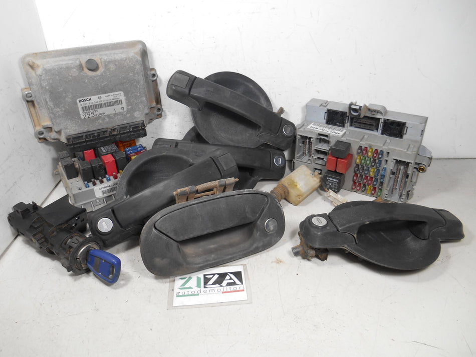 Kit Chiave ECU Fiat Doblò I 1.9 JTD 74kw 182B9000 2002 73501235 0281010344