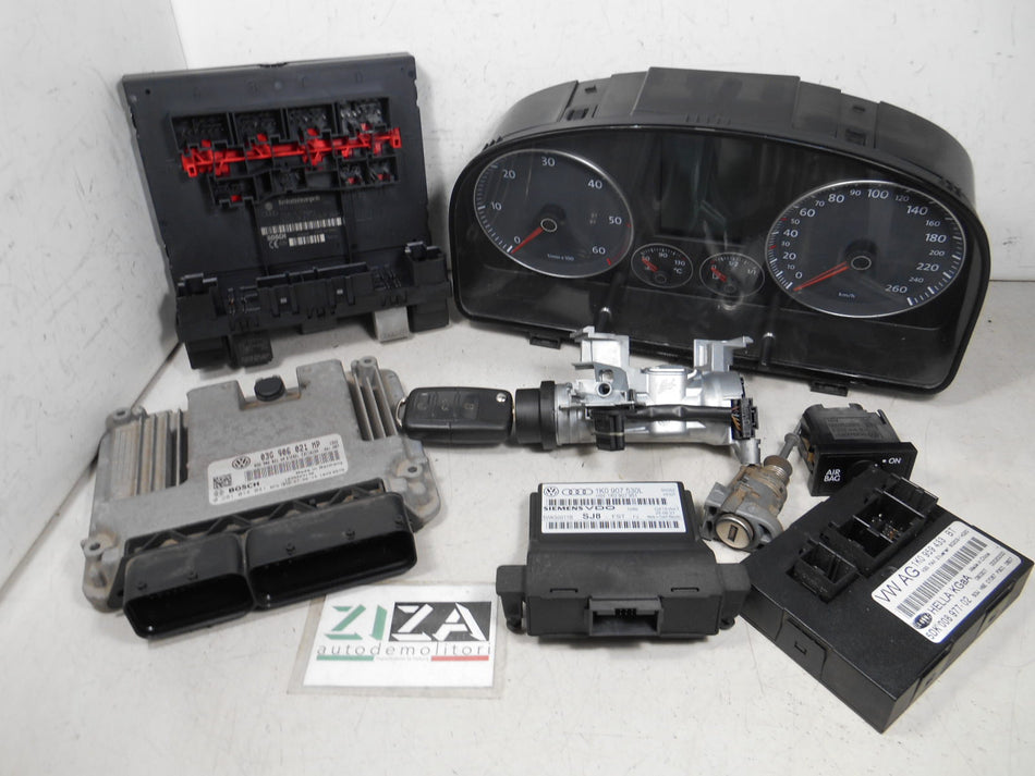 Kit Chiave ECU VW Touran 2.0 140cv BKD 2007 03G906021MP 3C0937049AH 1T0920874A