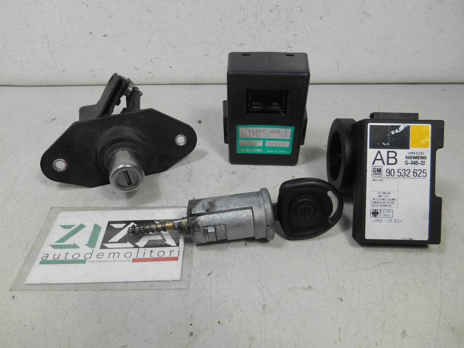 Kit Chiave ECU Opel Corsa B 1.7 44kw 60cv X17D 1999 97150205 90532625