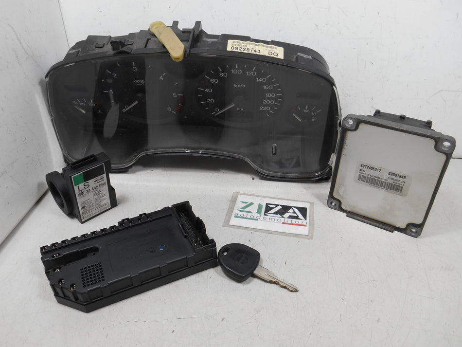 Kit Chiave ECU Opel Astra G 1.7 55kw Y17DT 2001 09391249 8972406217