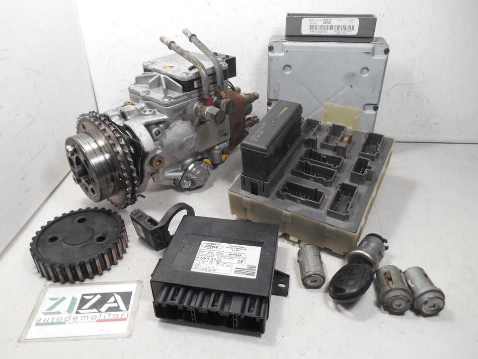 Kit Chiave ECU Ford Focus I 1.8 66kw 90cv C9DB 2001 1S4F-12A650-BCA 0281010888