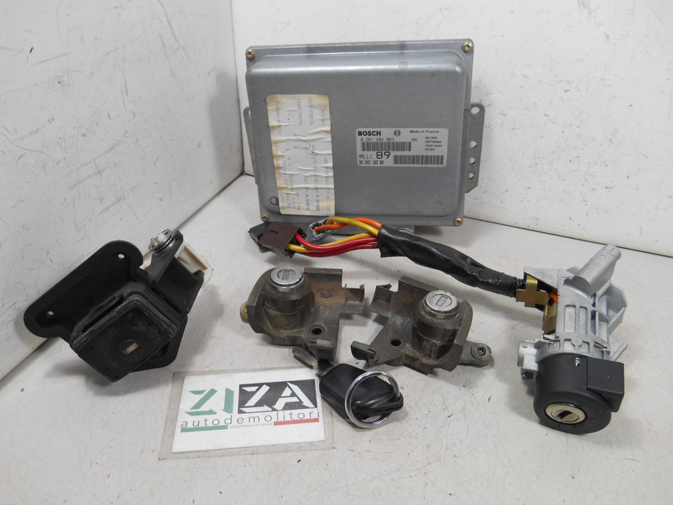 Kit Chiave ECU Peugeot 406 1.8i 16V 110cv LFY 1996 9624518380 0261204063