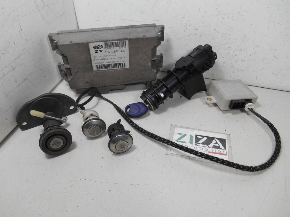 Kit Chiave ECU Fiat Seicento 0.9 29kw 39cv 1170A1.046 2000 46555914 IAW16FM.EC