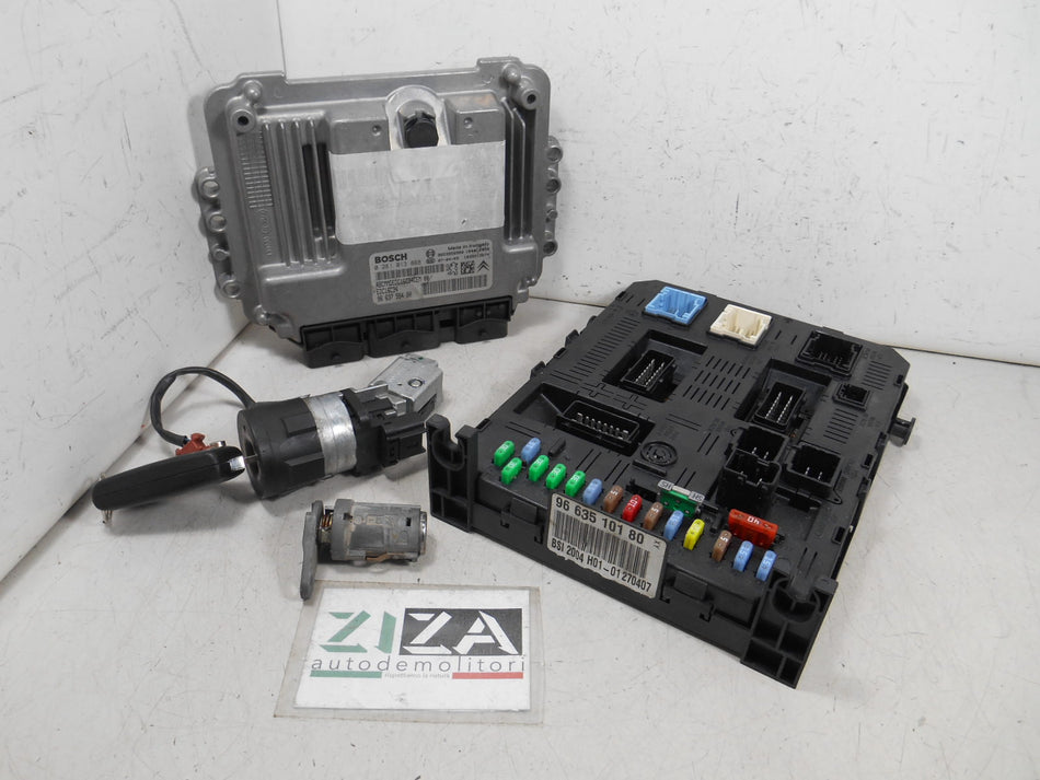 Kit Chiave ECU Peugeot 307 SW 1.6 HDI 90cv 9HV 2007 9663755480