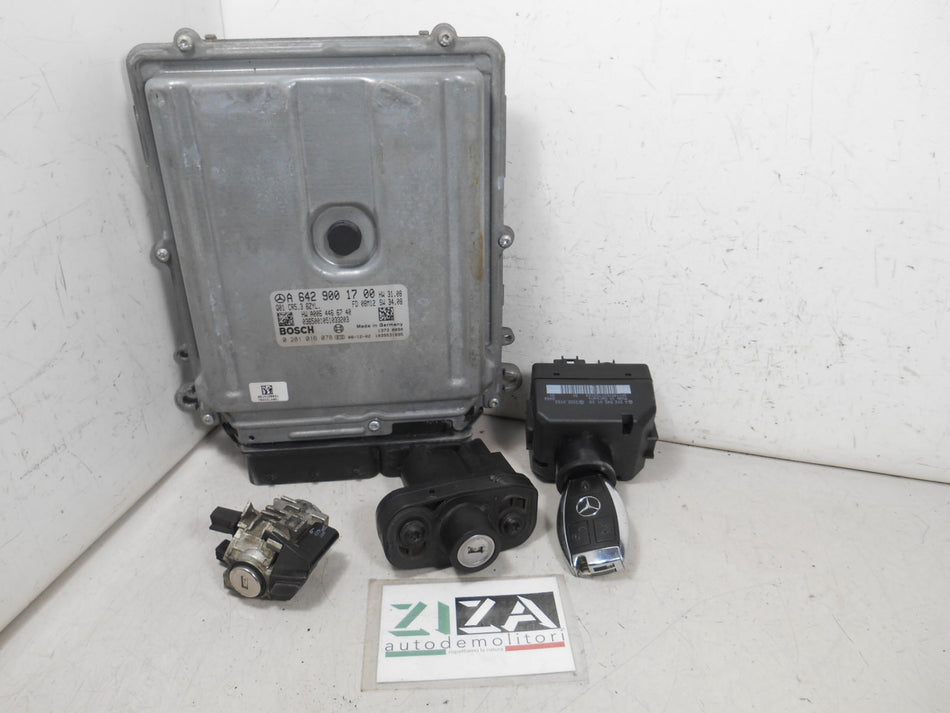 Kit Chiave ECU Mercedes W221 S320 3.0 CDI 173kw 642930 2009 A6429001700 A2165450108