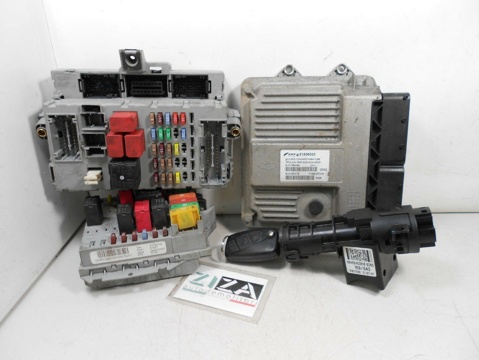 Kit Chiave ECU Lancia Ypsilon 843 1.3 75cv 199A2000 2007 51806503 51786802