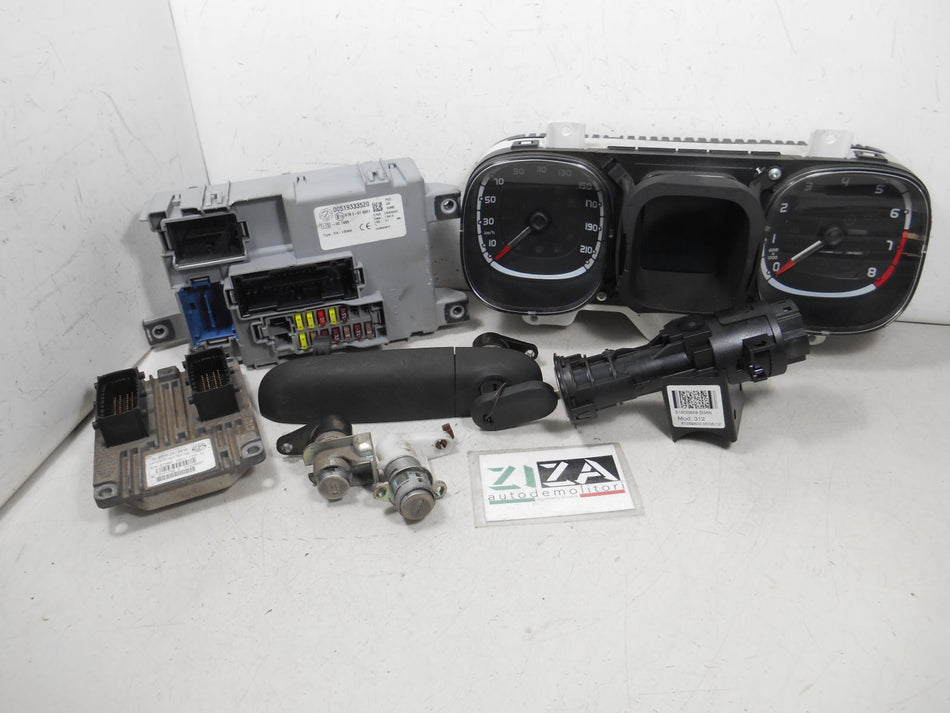 Kit Chiave ECU Fiat Panda 319 1.2 69cv 169A4000 2012 51926691 IAW5SF8.CP