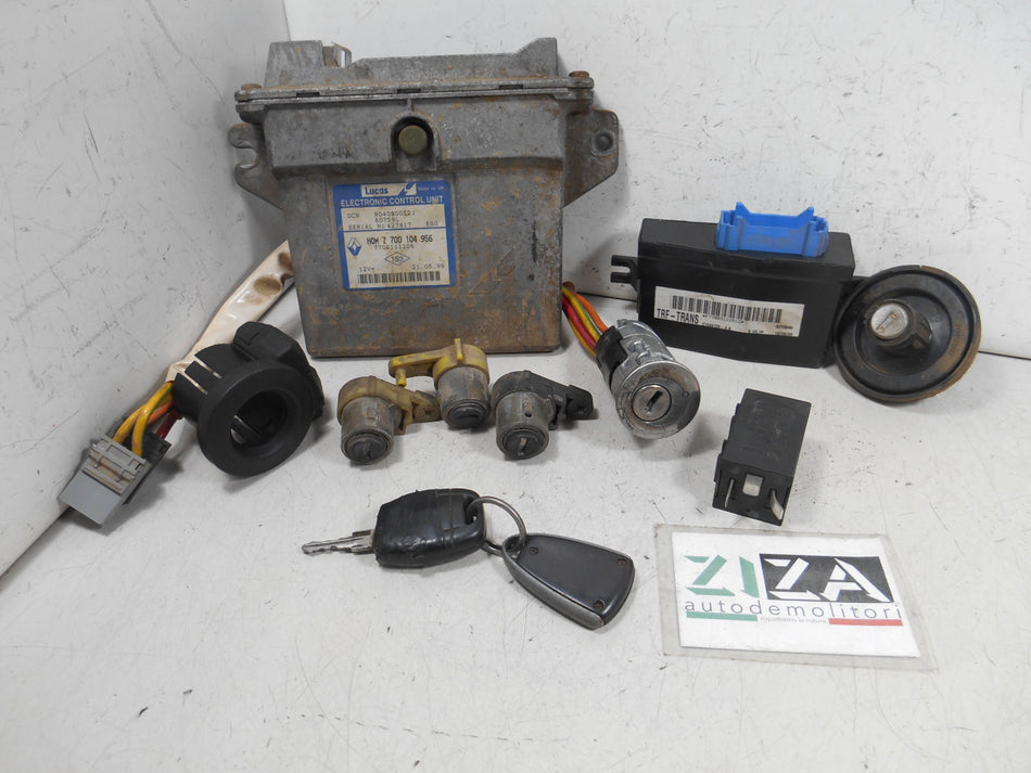 Kit Chiave ECU Renault Kangoo I 1.9 47kw 64cv F8QK6 1999 7700104956