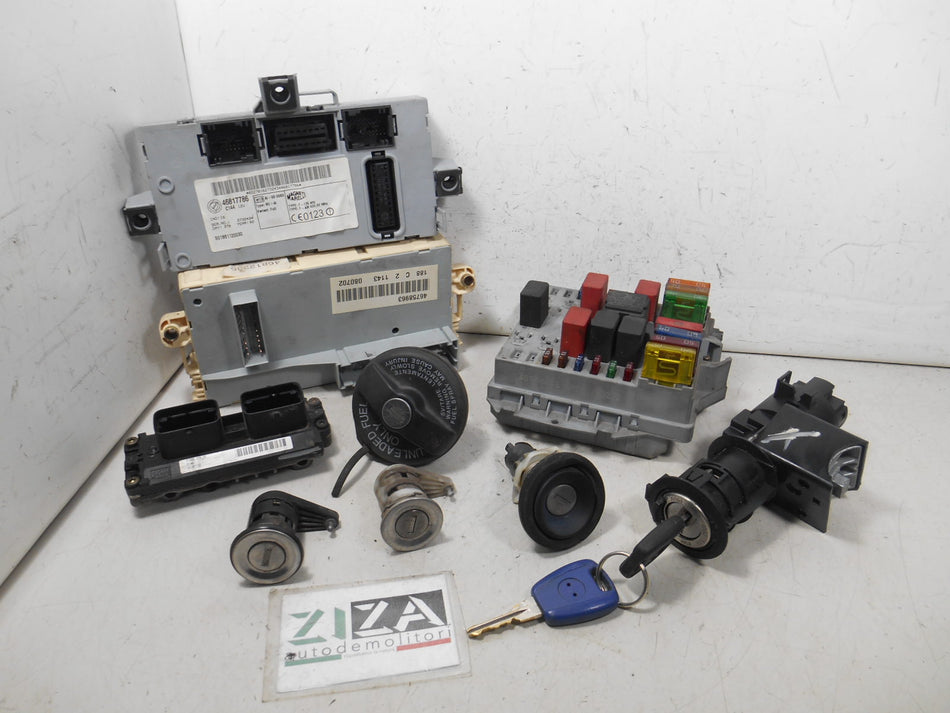 Kit Chiave ECU Fiat Punto 188 1.2 60cv 188A4000 2003 55181132 IAW59F.M3