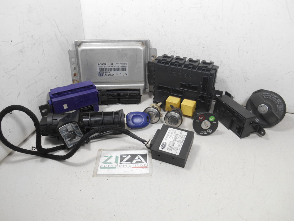 Kit Chiave ECU Fiat Multipla I 1.9 JTD 85kw 186A8000 2004 55189028 0281011505