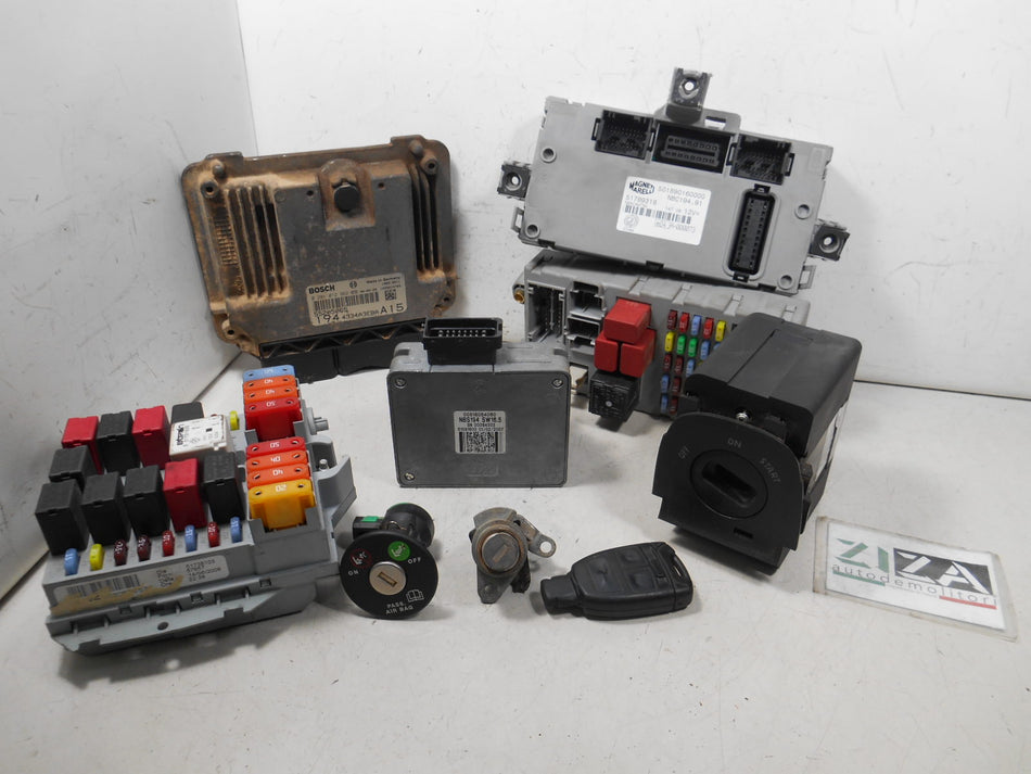 Kit Chiave ECU Fiat Croma 1.9 Mjet 150cv 939A2000 2006 55205065 0281012962