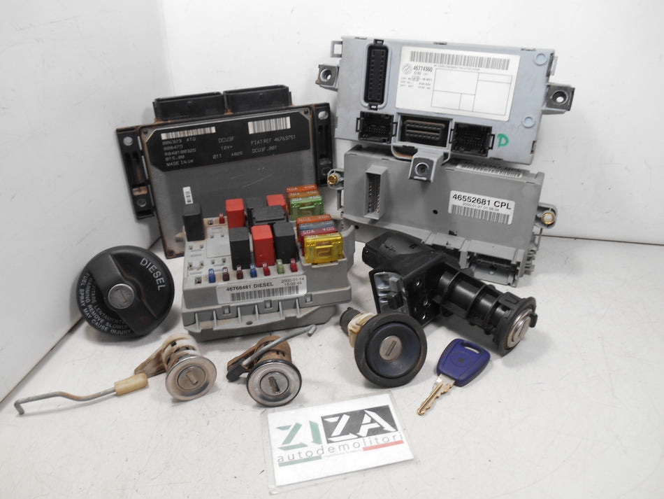 Kit Chiave ECU Fiat Punto 188 1.9 44kw 60cv 188A3000 2000 46763751 46774360