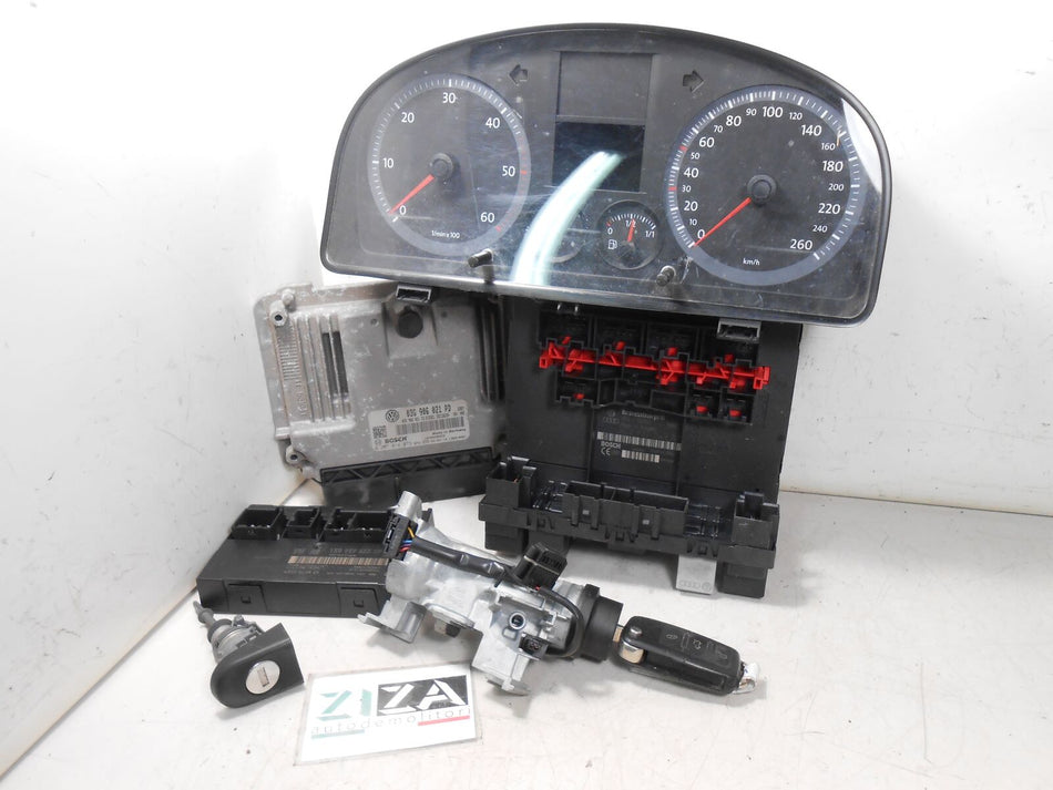 Kit Chiave ECU VW Caddy 1.9 77kw 105cv BLS 2008 03G906021PD 2K0920844C