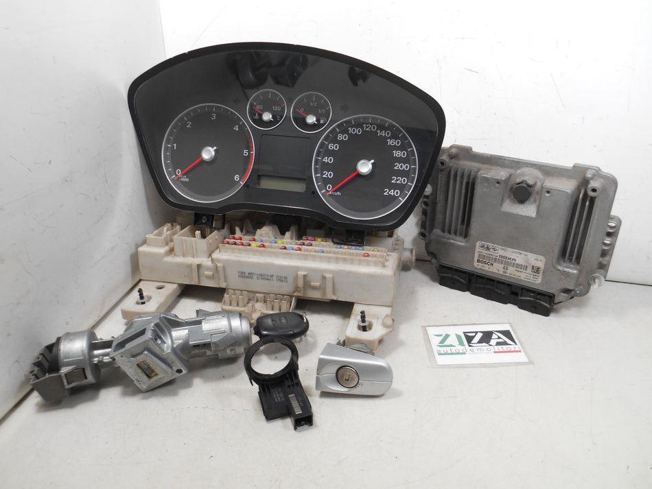 Kit Chiave ECU Ford Focus II 1.6 90cv HHDA 2006 6M51-12A650-NA 0281011701