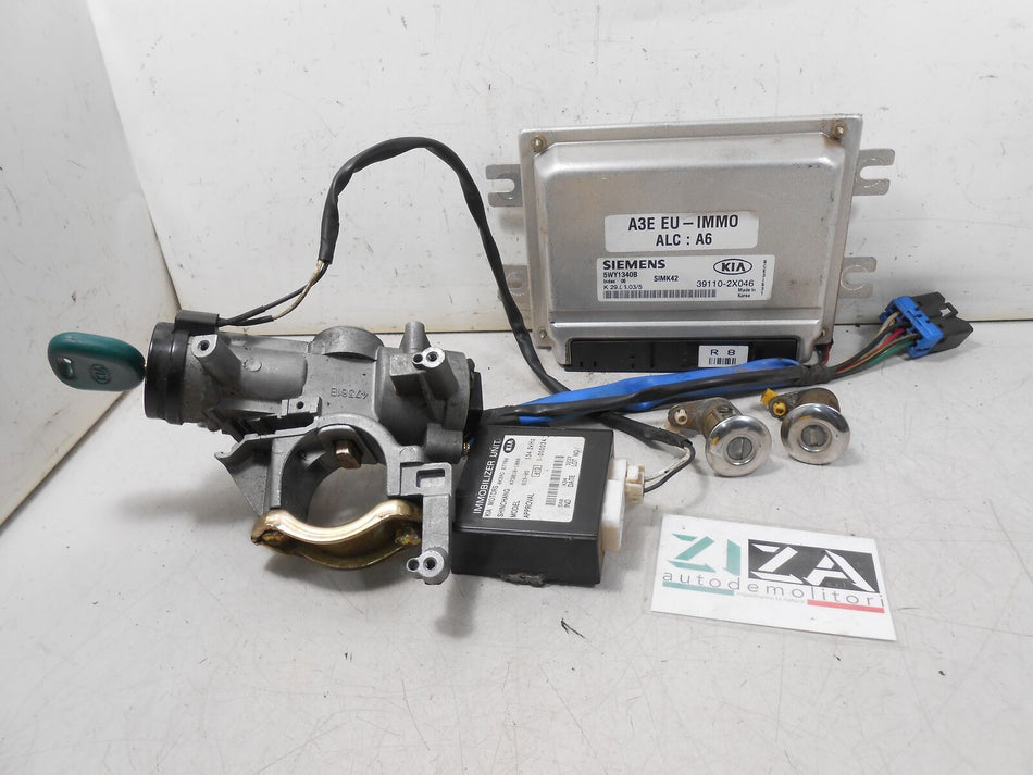 Kit Chiave ECU Kia Rio I A3E 1.3 60kw 82cv 2003 39110-2X046 473810-1000