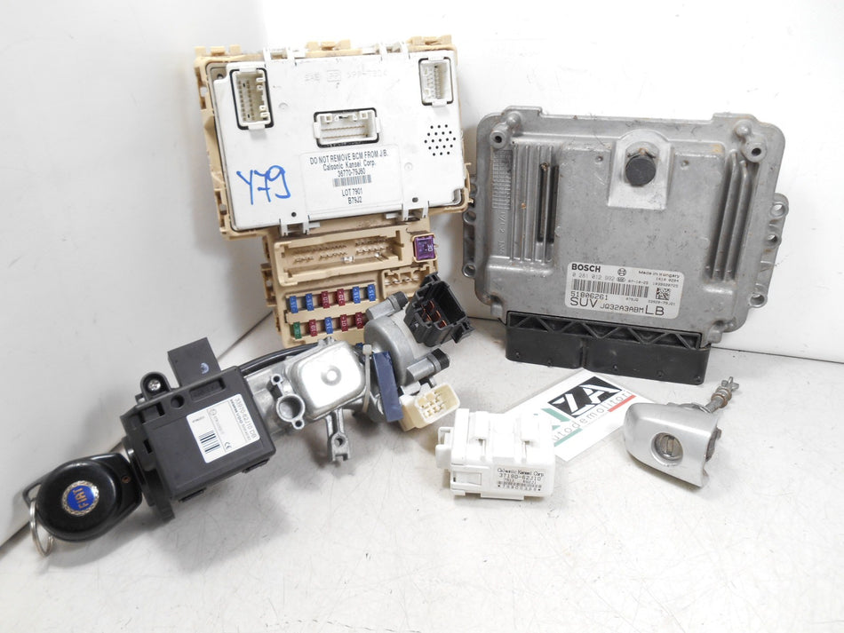 Kit Chiave ECU Fiat Sedici 1.9 88kw 120cv D19AA 2007 51806261 36770-79J60