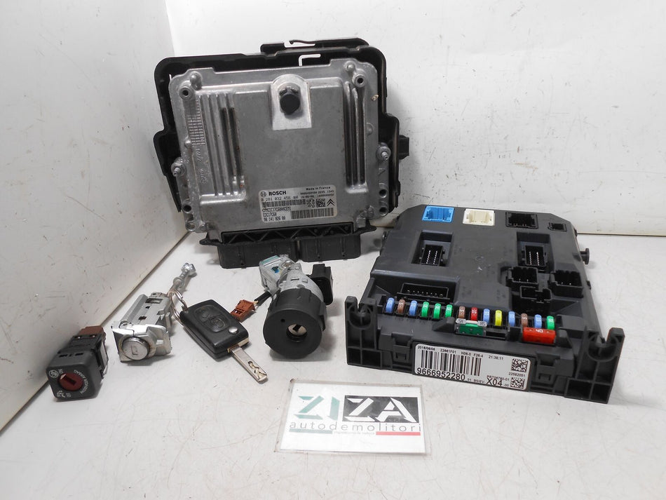 Kit Chiave ECU Citroen C3 II BH02 1.6 BlueHDi 55kw 2015 9814182680