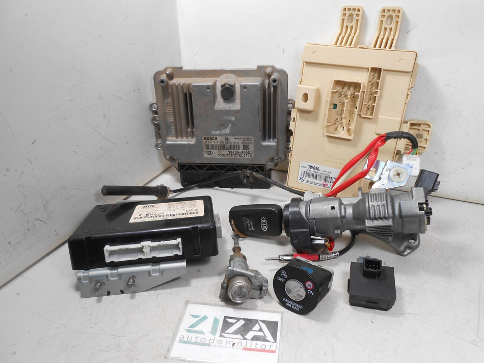 Kit Chiave ECU Kia Sportage SL 1.7 115cv D4FD 2011 39120-2A051 91950-3W030