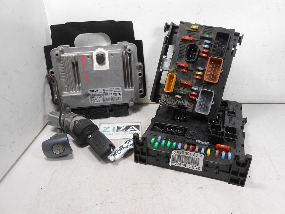 Kit Chiave ECU Citroen C4 Picasso 1.6 HDI 80kw 109cv 9HZ 2007 0281012981