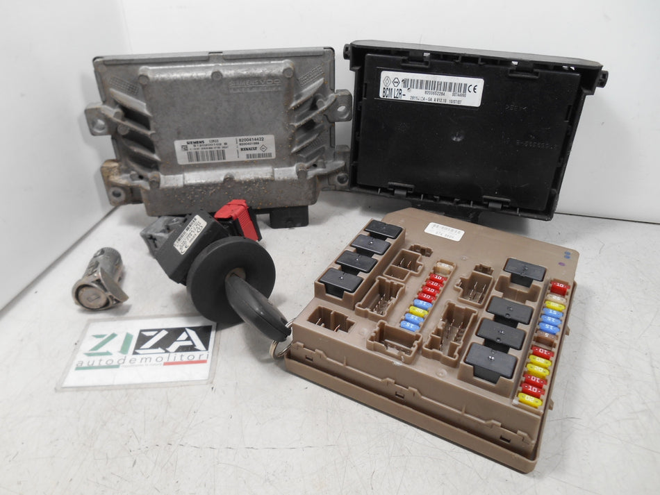 Kit Chiave ECU Renault Modus I Rest 1.2 55kw 75cv D4FD7 2007 8200414422 8200652284