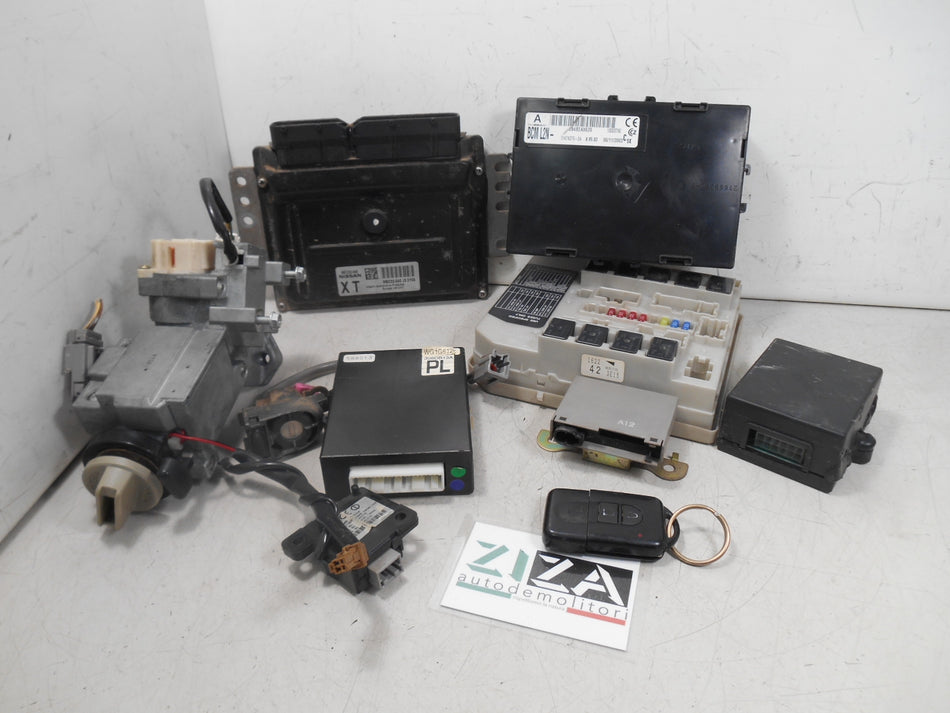 Kit Chiave ECU Nissan Micra K12 1.2 16V 80cv CR12 2003 MEC32-040 284B2AX620